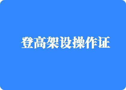 大鸡吧插好爽插进去啊视频登高架设操作证